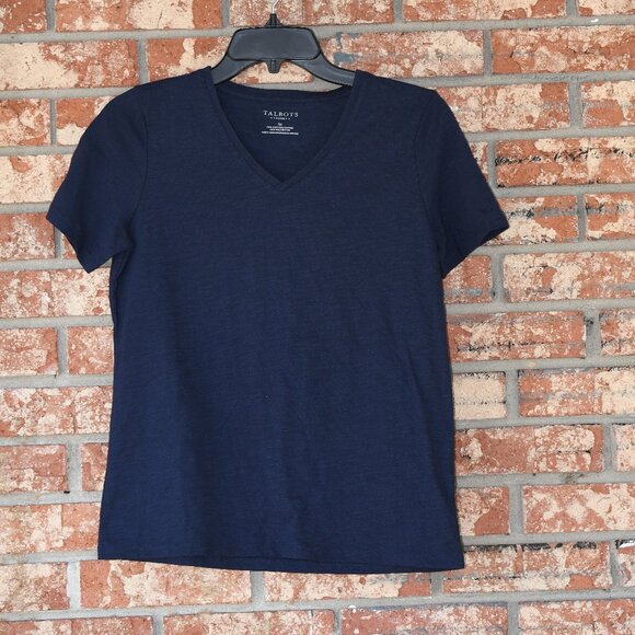 Talbots Outlet Navy Blue Top NWOT - Picture 1 of 3